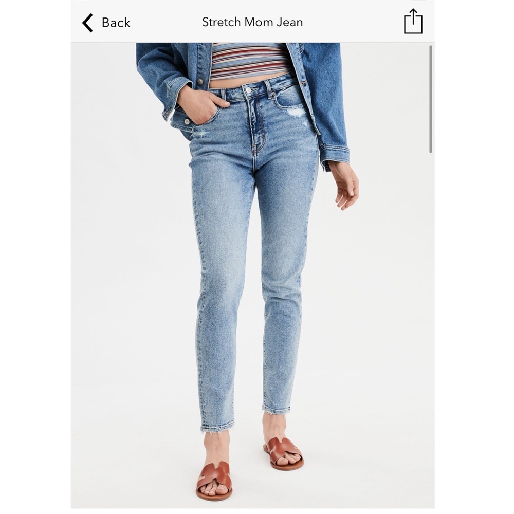 American Eagle stretch mom jeans